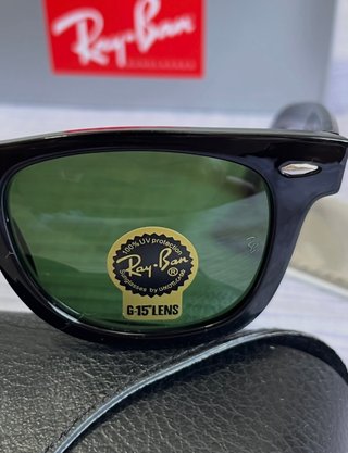 Gafas de Sol Ray-Ban Wayfarer Negras Verdes