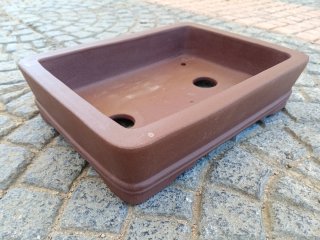Maceta Rectangular Bonsái Marrón