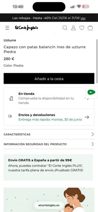Moisés para bebé con soporte