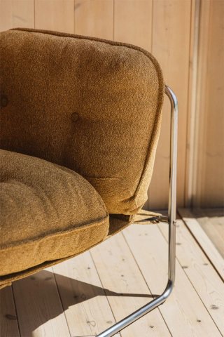 Sillón Matilda Sklum Bouclé Amarillo Miel