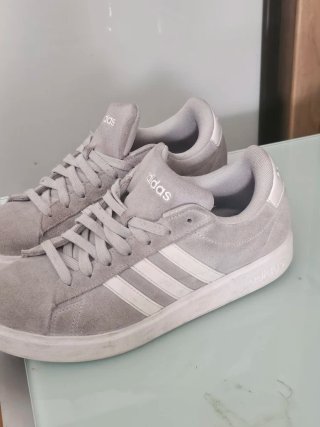 Zapatillas Adidas Grand Court Gris/Blanco