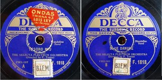 9 Dischi Melodiosi in Gesso 78rpm 10 Jazz
