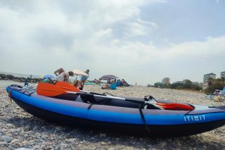 Kayak 2 plazas ITiwit con  2 remos y 1 chaleco