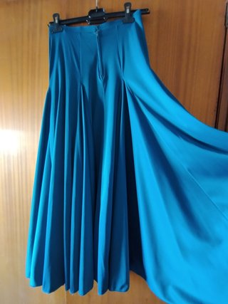 Falda Flamenco ensayo azul