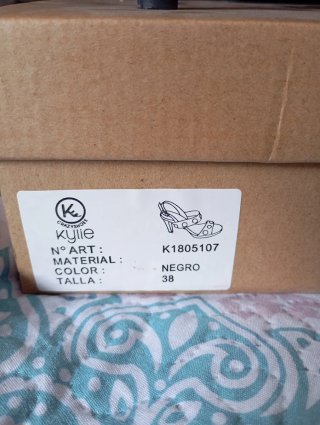 Sandalias tacón Kylie negras talla 38