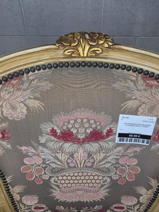 Sillón medallón tela