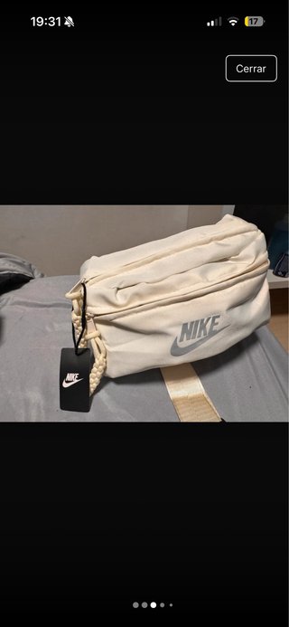 Riñonera Nike Beige