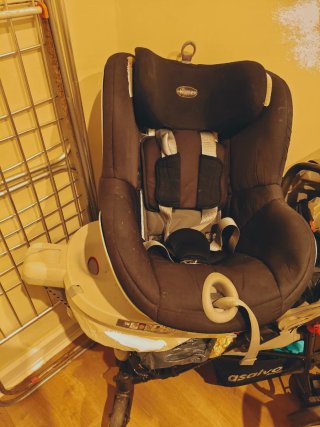 Silla coche Romer giratoria blanco y negro