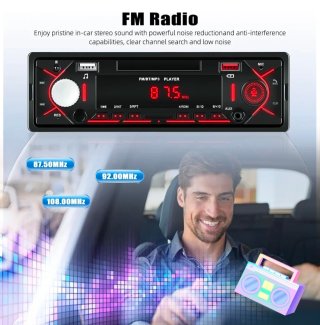 Radio Coche 1 DIN Bluetooth USB FM