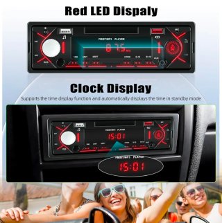 Radio Coche 1 DIN Bluetooth USB FM