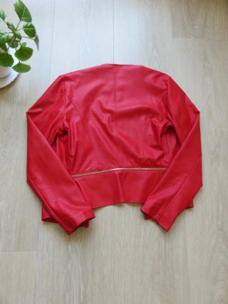 Chaqueta efecto piel Miss Miss roja Talla L