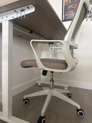 Set Escritorio Elevable memoria y Silla Oficina x2