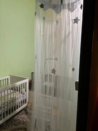 Cuna infantil blanca+cambiador