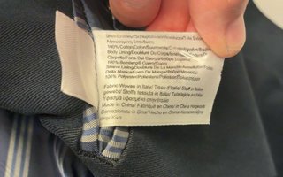 Brooks Brothers Americana Algodón Azul Marino