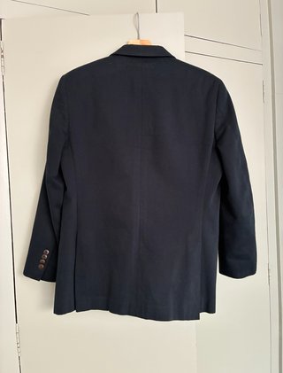 Brooks Brothers Americana Algodón Azul Marino