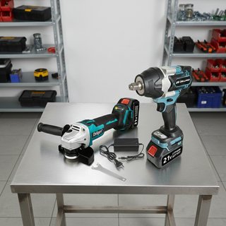 Amoladora y Llave de Impacto 21V
