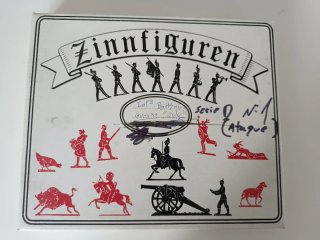 Scatola di Soldatini di Piombo Zinnfiguren della Fanteria Britannica