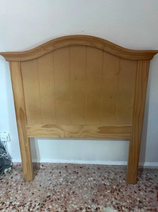 Cabecero de cama de madera 90cm