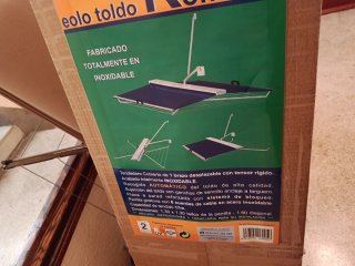 Toldo Eolo Komodo Azul, tendedero