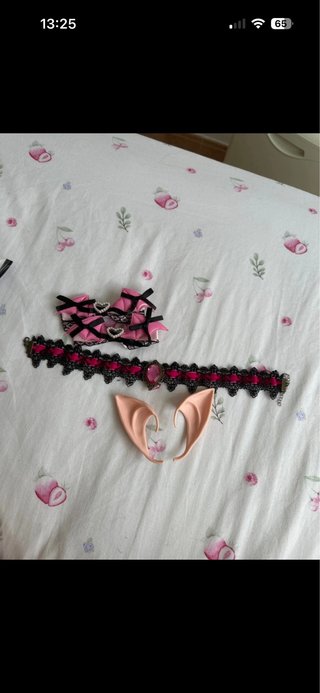 Accesorios Cosplay Draculaura: Gargantilla y Oreja
