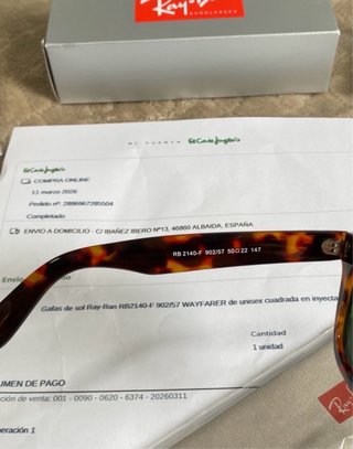 Gafas Ray-Ban Wayfarer Leopardo Verde