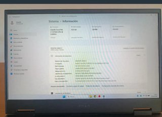 Portátil HP Omen15 Intel Core i7 Negro
