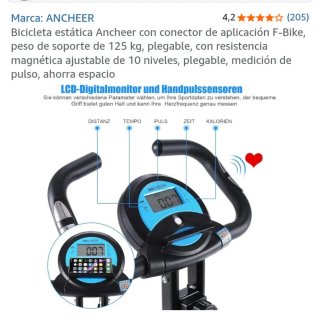 Bicicleta Estática Ancheer Plegable