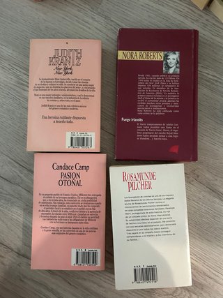 Lote 4 libros novela romantica