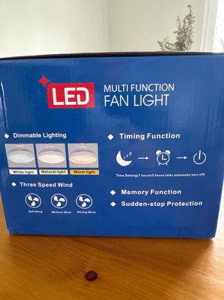 Ventilador LED Multifunción con Control Remoto