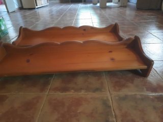 Estanterías madera maciza 90x24 alto19 (2 unidades