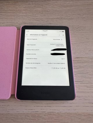 Kindle 11 gen con funda rosa