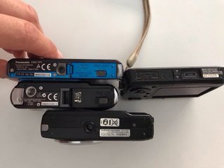 Lote 4 cámaras: Sony, Fujifilm, Panasonic