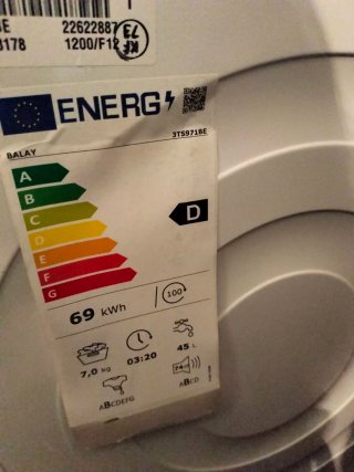 Lavadora Balay 7 kg 1200 rpm Blanca