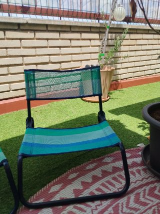 Silla plegable camping vintage