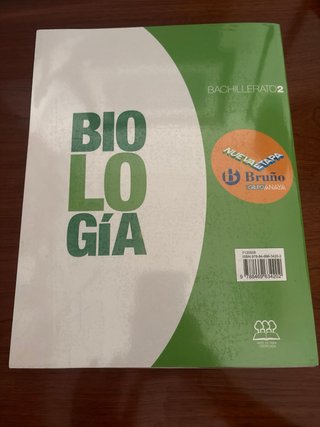Libro Biología 2 bachillerato bruño