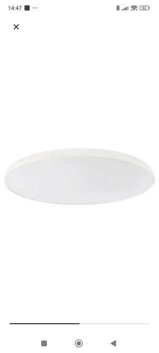 Lámpara Techo Ikea Nymane Blanca