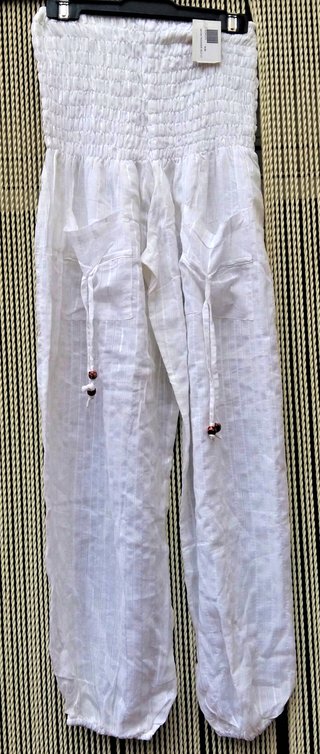 Mono pantalón blanco gasa India T.S NUEVO