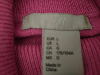 Jersey cuello alto rosa