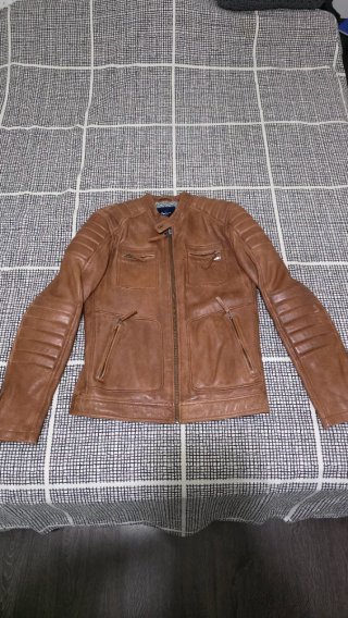 Cazadora Piel Pepe Jeans Talla M Marrón