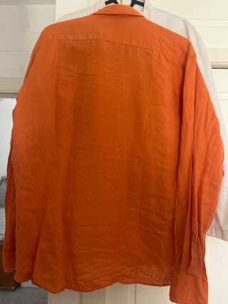 Camisa Pedro del Hierro Lino Naranja Talla M