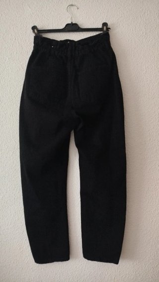 Mango Jeans cintura fruncida negros