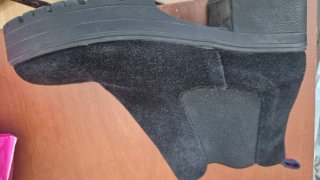 Botines negros de ante