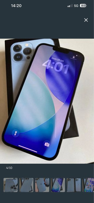 iPhone 13 Pro Max Azul/Plateado