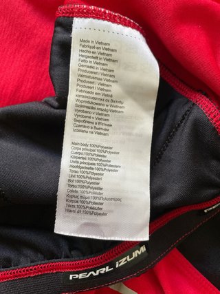 Maillot Ciclismo Pearl Izumi Rojo/Negro.