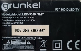 Fuente Alimentación TV GRUNKEL 55 LED-554KSMT