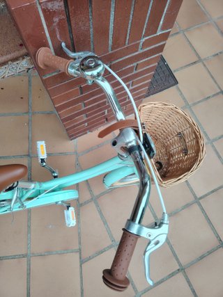 Bicicleta infantil Bobbin retro verde agua