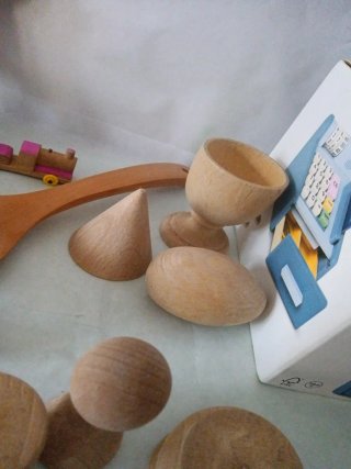 Lote Juguetes Madera Caja Registradora