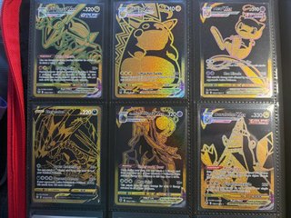 Lote 6 Cartas Pokémon V MAX Doradas