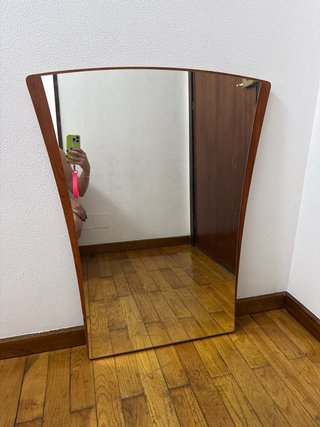 Espejo Curvado Madera