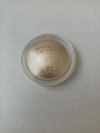 Moneda 1 Dólar Plata Salón Fama 2014